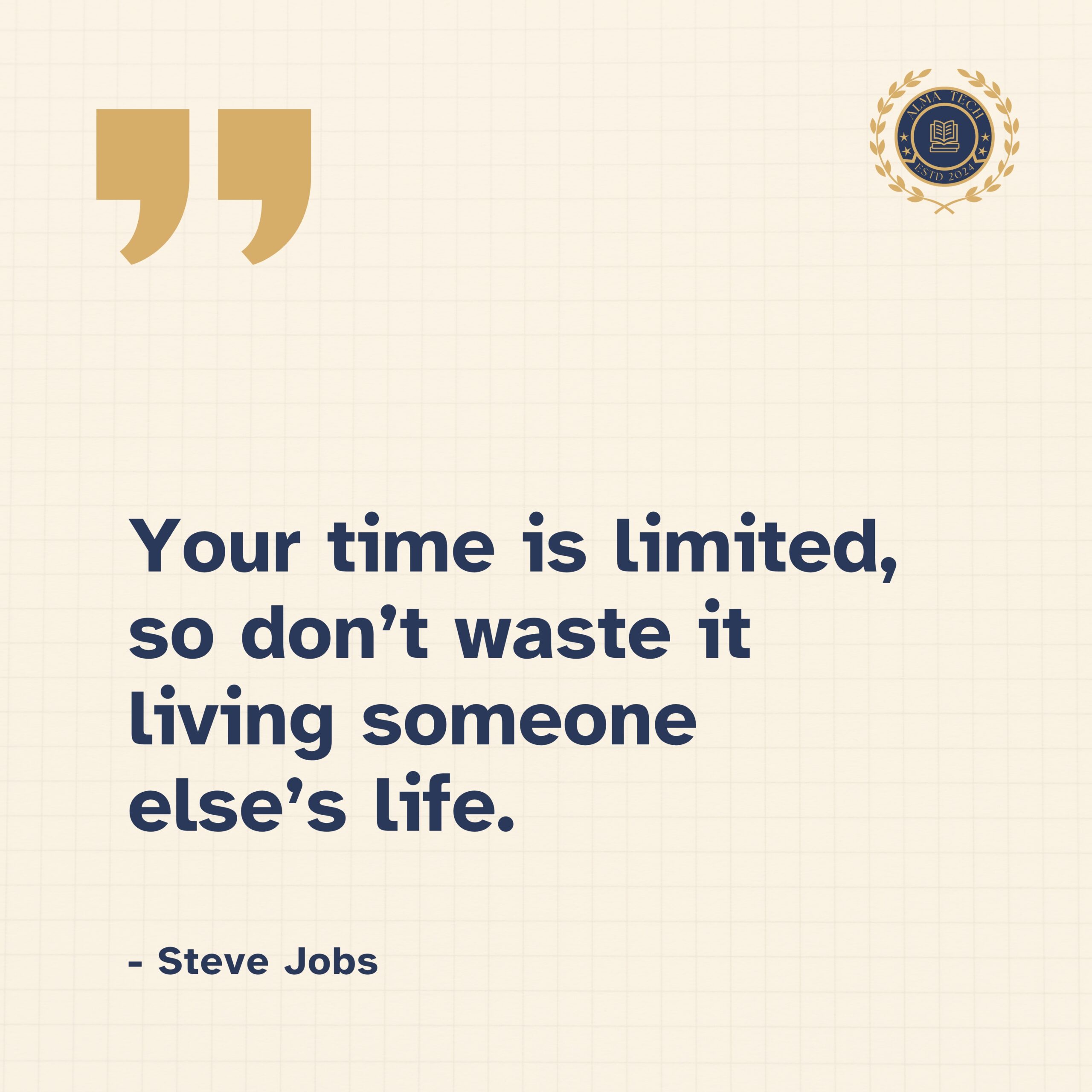 Steve Jobs Quote AlmaTech
